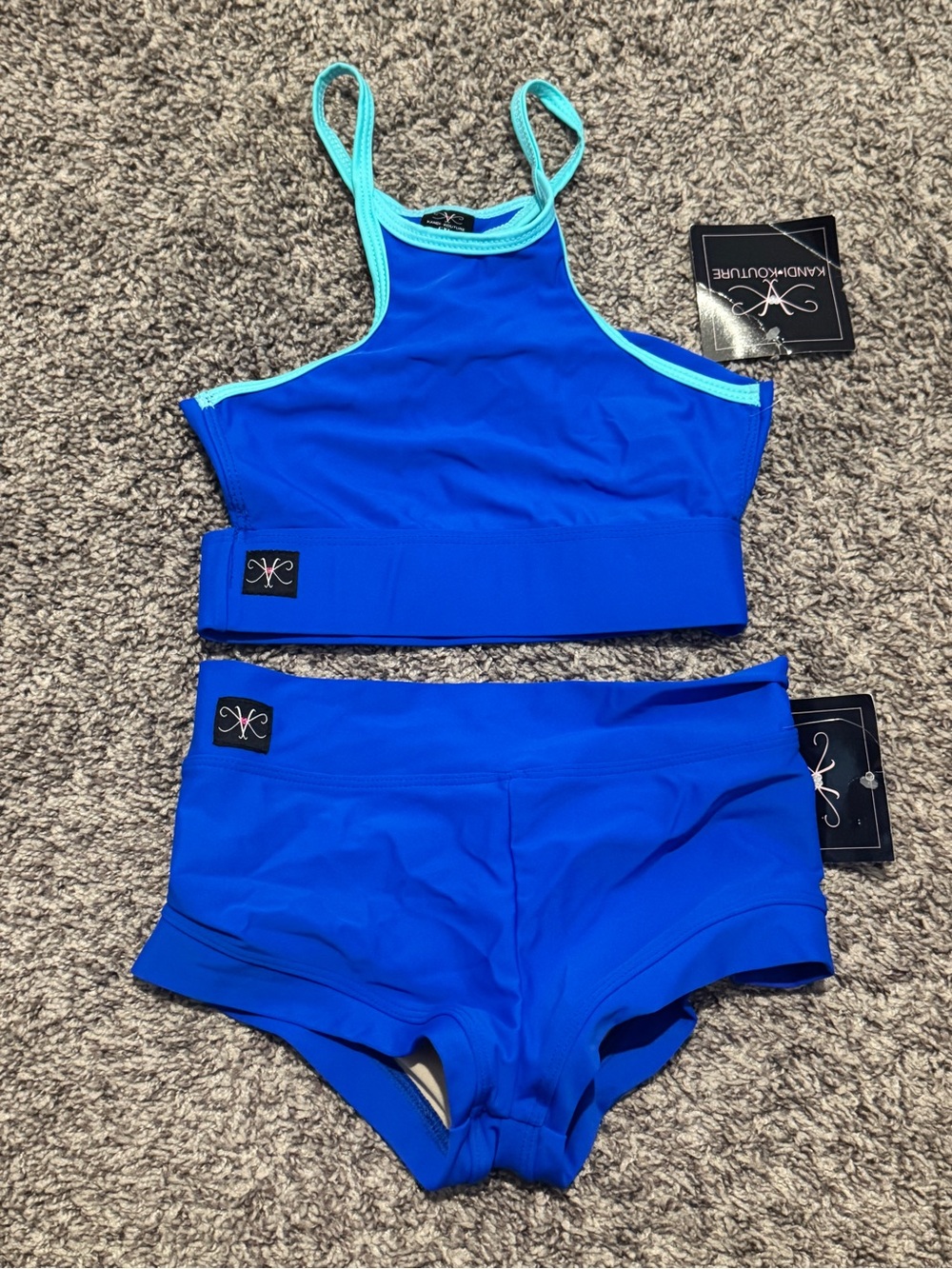 Kandi Kouture - blue two piece set - CXL